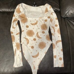 Sun and Moon Print Women’s One Piece